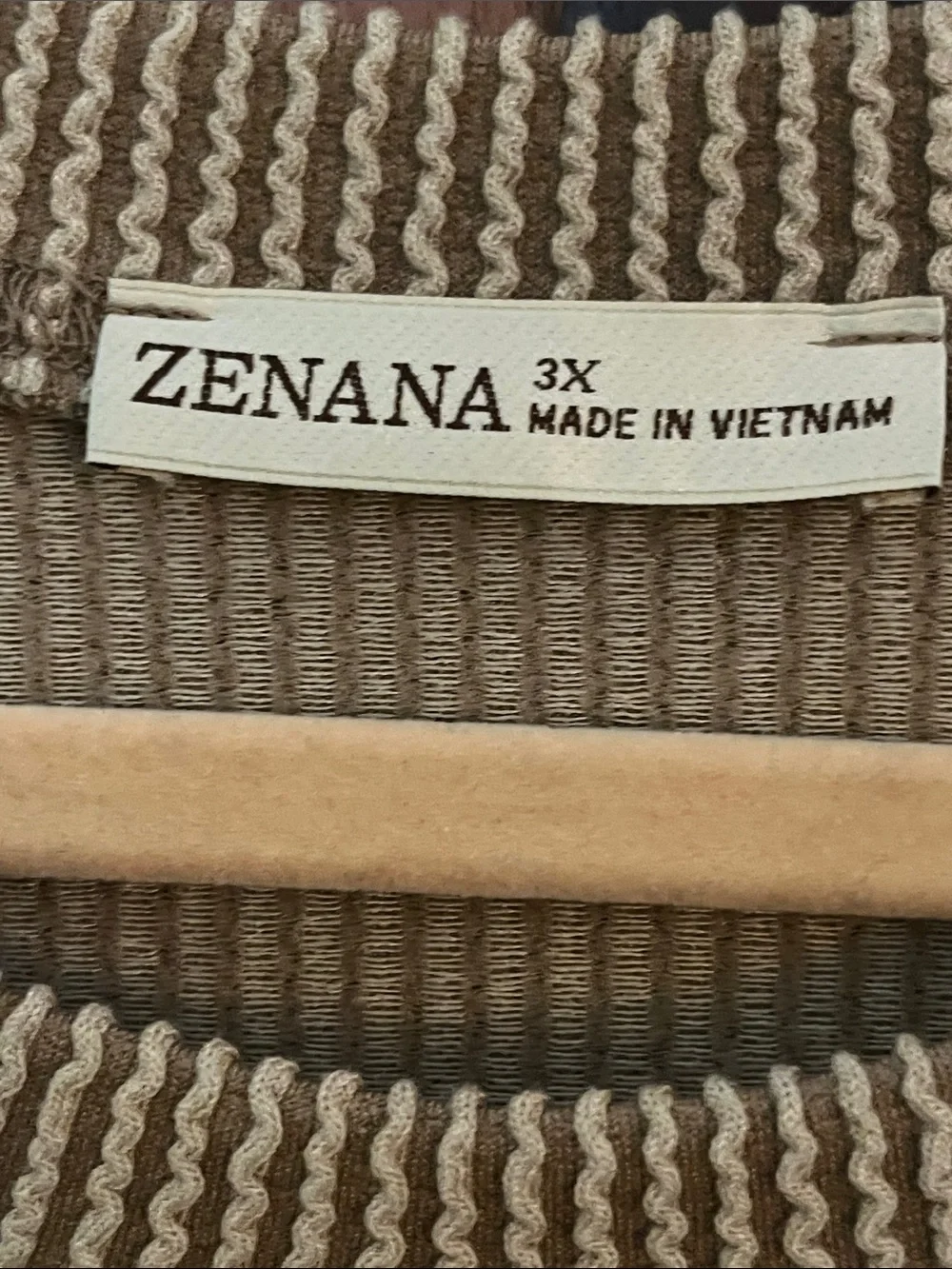 Zenana Cozy & Comfy Ribbed Lounge Set - Taupe Knit Top & Pants (w/pockets) - Picture 2 of 9